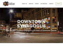 Tablet Screenshot of downtownsynagogue.org